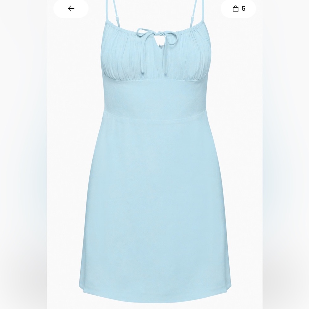 Baby blue mini dress